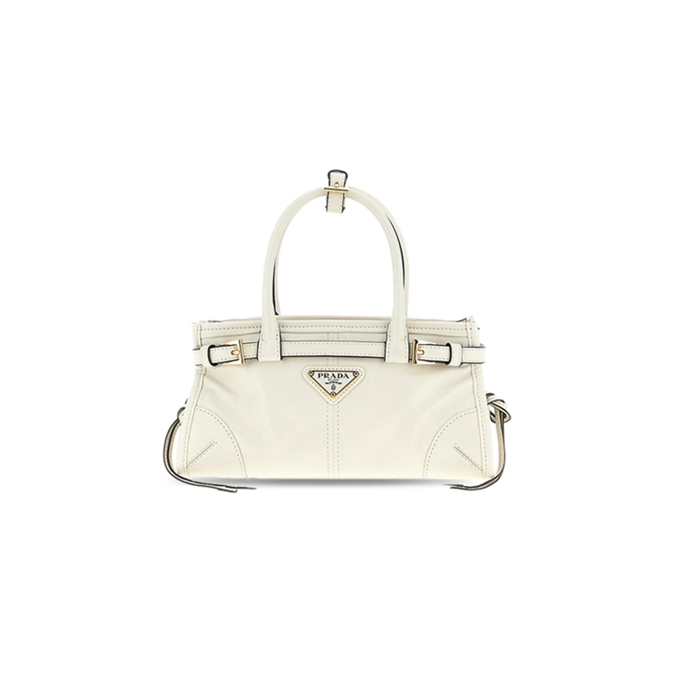 Pra*a bonnie leather mini handbag 1ba486 (23.5*12*9cm)